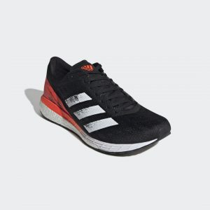 adidas Adizero Boston 9 Laufschuh Core Black / Cloud White / Solar Red (GY5173)