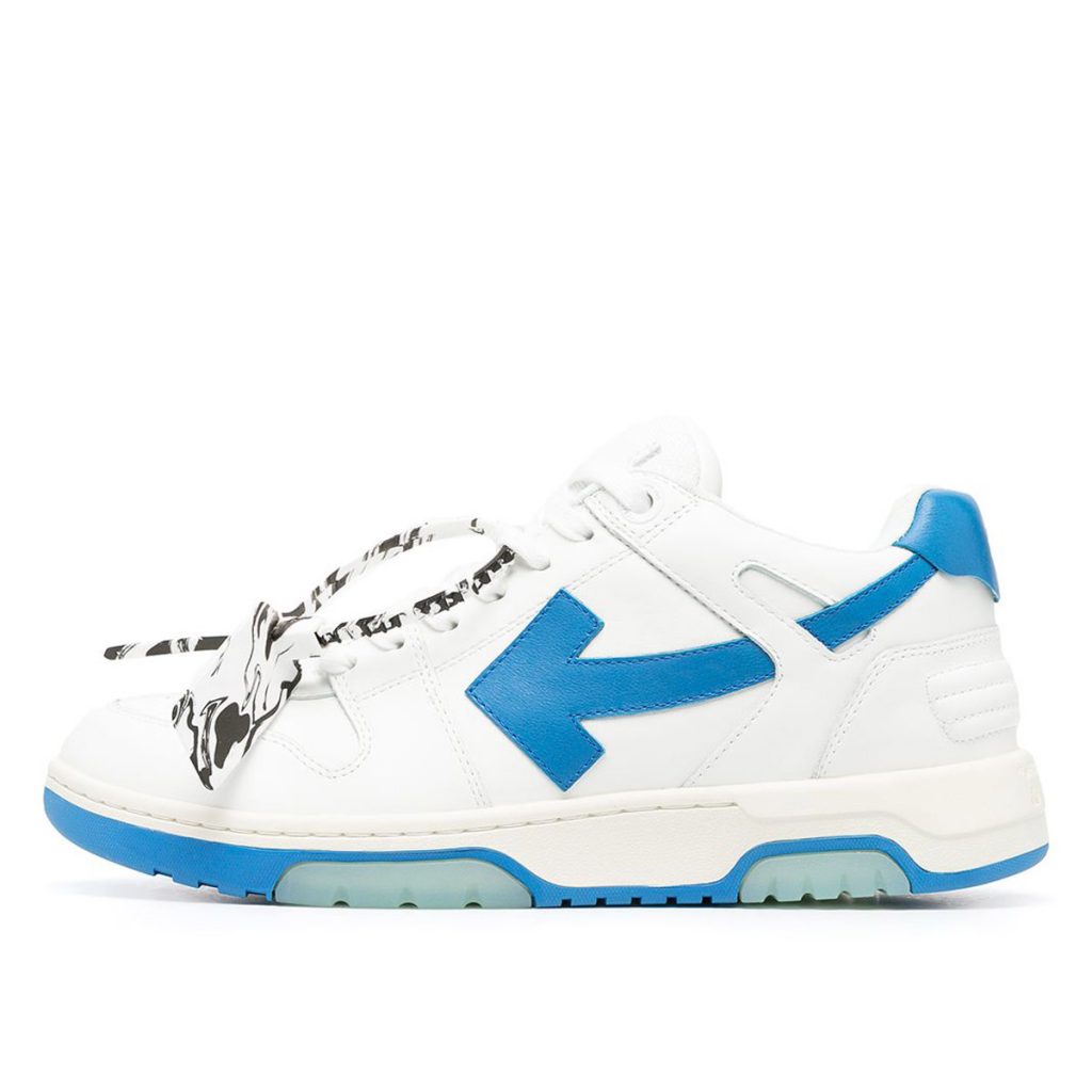 Off-White Out Of Office OOO Low Top Sneaker Blue White (2021) (OMIA189R21LEA0010145)