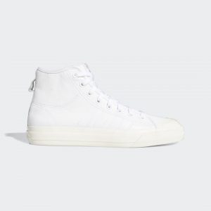 adidas Nizza Hi RF Schuh Cloud White / Chalk White / Gold Metallic (FY7787)
