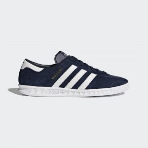adidas Hamburg Schuh Collegiate Navy / Cloud White / Gold Metallic (S74838)