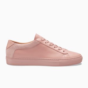 KOIO Women’s Low Top Fiore Pink Leather Suede Capri Pink (CAFI)