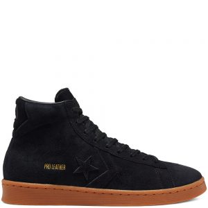 Converse Final Club Pro Leather High Top Black/Black/Gum (168596C)