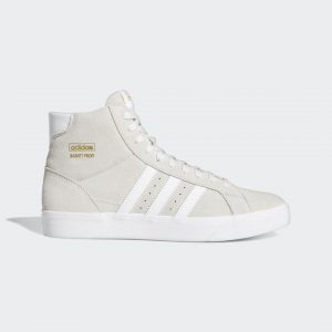 adidas Basket Profi Schuh Crystal White / Cloud White / Gold Metallic (FY7724)