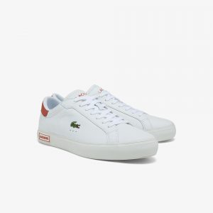 Lacoste Herren-Sneakers vulkanisiert POWERCOURT Weiss (42SMA0020-385)