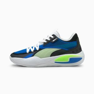 Puma Court Rider I Basketballschuhe Blau/Grün (195634-01)