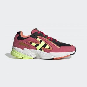adidas Yung-96 Chasm Schuh Core Black / Hi-Res Yellow / Energy Pink (EE7229)