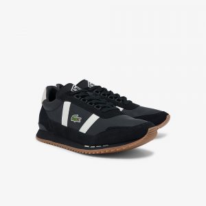 Lacoste Herren-Sneakers PARTNER Retro Schwarz (42SMA0048-454)