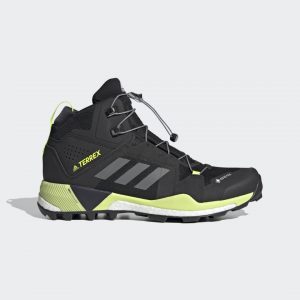 adidas TERREX Skychaser XT Mid GORE-TEX Wanderschuh Core Black / Grey Four / Solar Yellow (FX4542)