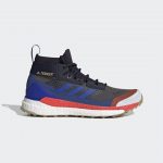 adidas TERREX Free Hiker GORE-TEX Wanderschuh Grey Six / Bold Blue / Legend Ink (FZ3368)