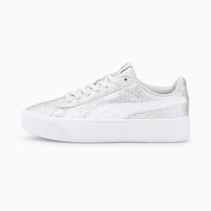 Puma Vikky Platform Youth Mädchen  Silber/Grau/Weiß (366856-12)