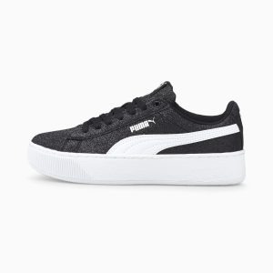 Puma Vikky Platform Youth Mädchen  Schwarz/Weiß (366856-13)