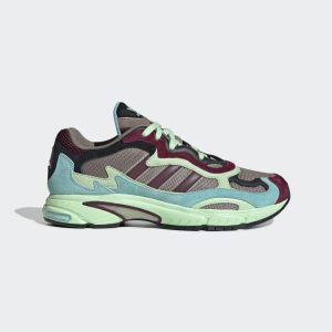 adidas Temper Run Schuh Core Black / Easy Mint / Glow Green (EE7741)