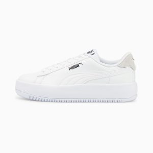 Puma Lily Platform Damen zum Schnüren  Weiß/Schwarz (384617-01)