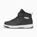 Puma Rebound Joy Fur Kinder  Schwarz/Weiß (375479-01)