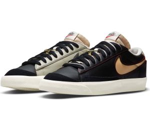 Nike Sportswear Blazer Low ’77 Premium Herren Sneaker  schwarz (DH4370-001)
