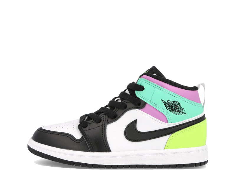Air Jordan 1 Mid Pastel Black Toe (PS) (640734-175)