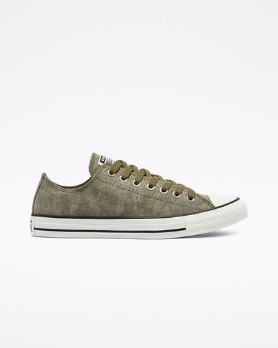 Converse Washed Canvas Chuck Taylor All Star Low Top Green Green (171063C)