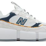 New Balance White and Navy Jaden Smith Edition Vision Racer Sneakers (MSVRCJSG)