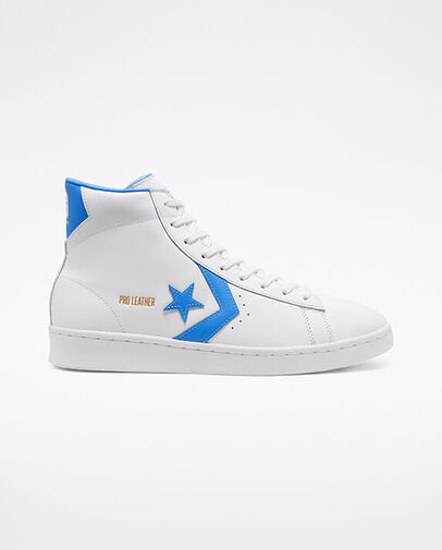 Converse Pro Leather Hi White Coast Blue (2020) (166813C)