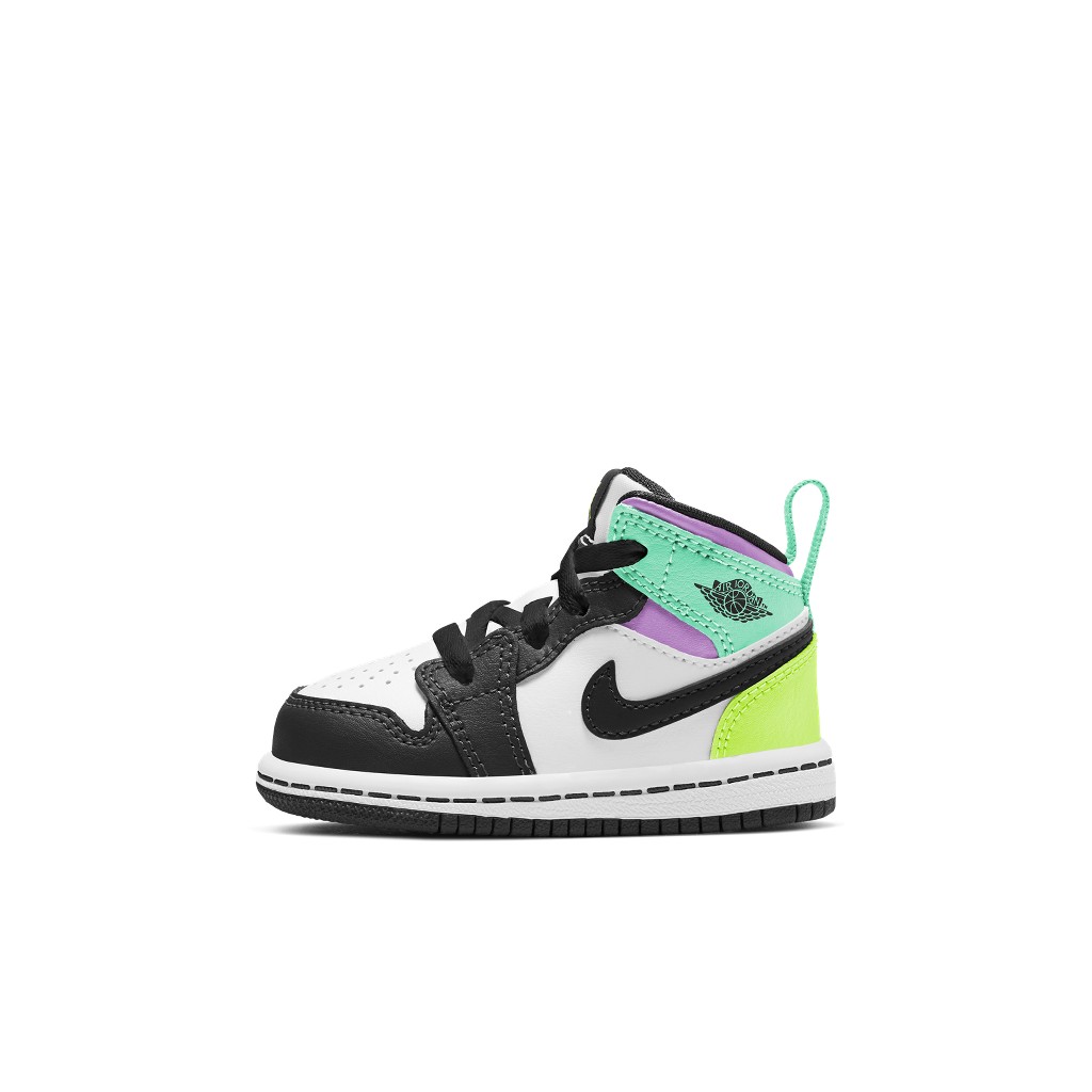 Air Jordan  1 Mid Pastel Black Toe (TD) (640735-175)