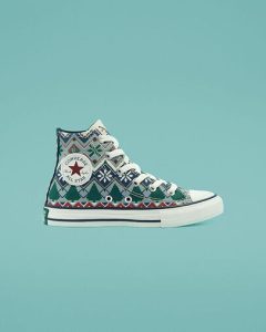Converse Holiday Sweater Chuck Taylor All Star High Top für ältere Kinder Grey Grey (669339C)