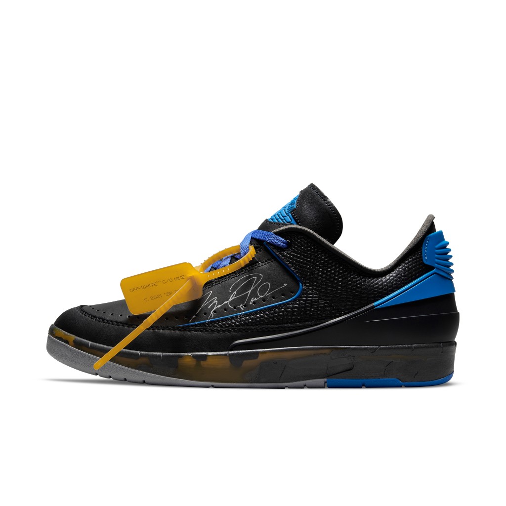 Air Jordan  2 x Off-White Retro Low SP Black Blue (DJ4375-004)