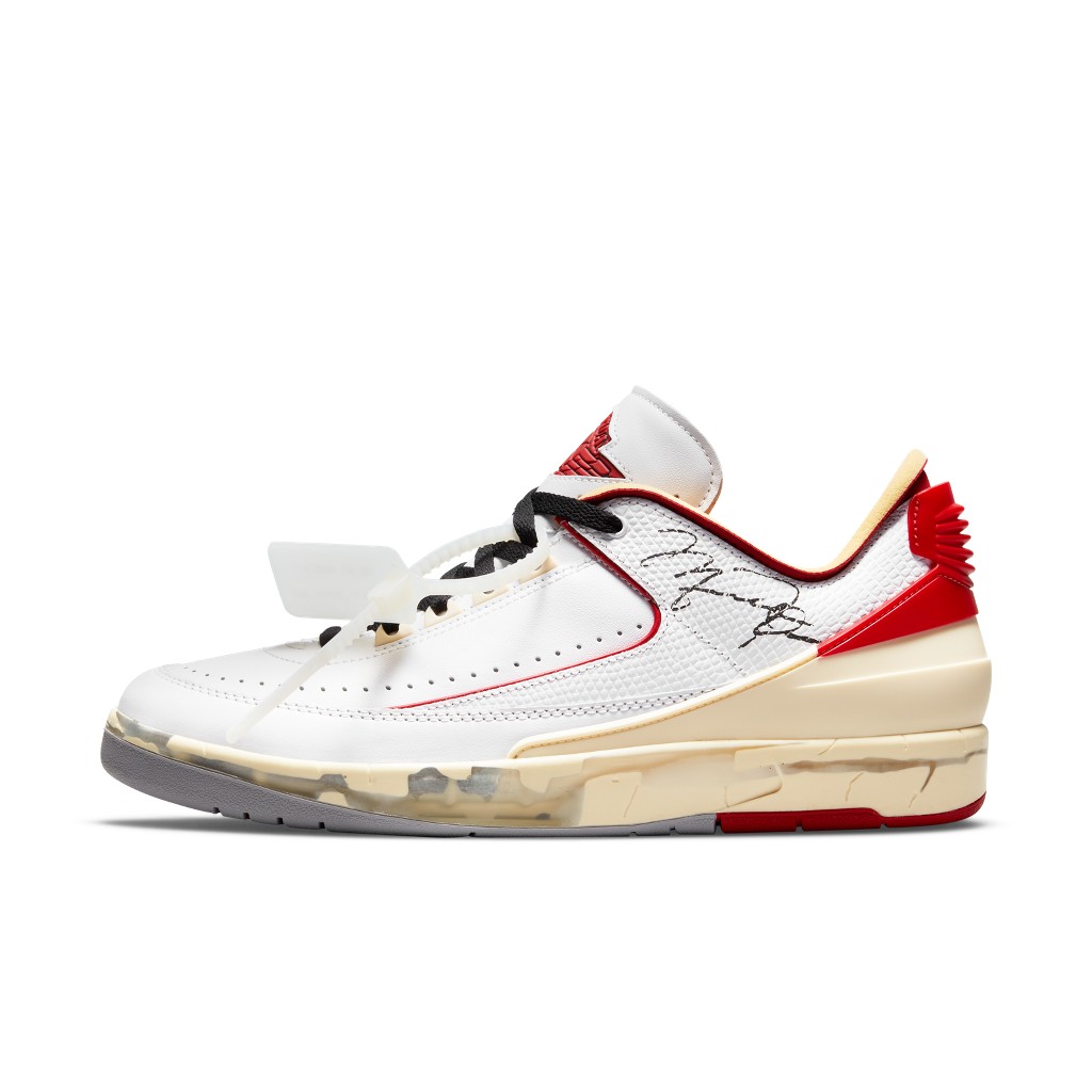 Air Jordan  2 x Off-White Retro Low SP White Red (DJ4375-106)