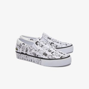 Lacoste Damen Sneakers JUMP SERVE SLIP Lacoste x Peanuts Weiss (42CFA0028-21G)