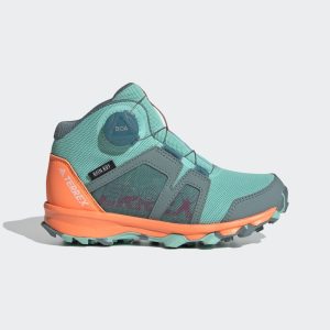 adidas TERREX Agravic Boa Mid RAIN.RDY Wanderschuh Hazy Emerald / Acid Mint / Screaming Orange (FX4090)