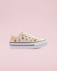 Converse Spring Flowers EVA Platform Chuck Taylor All Star Low Top Natural Ivory/White/Black (671105C)