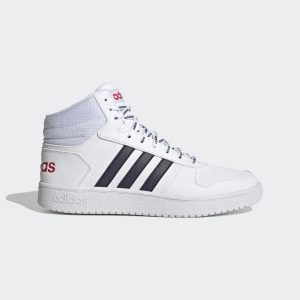 adidas Hoops Mid 2.0 Schuh Cloud White / Legend Ink / Scarlet (FY8616)