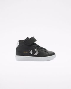 Converse Rivals Pro Leather Mid für Kleinkinder Black Black (768401C)