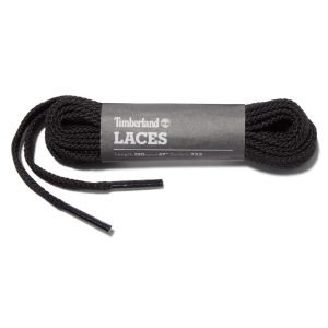 Timberland Flache Ersatzschnürsenkel 119,4 Cm Schwarz Schwarz Unisex Schwarz (A1DSU001)