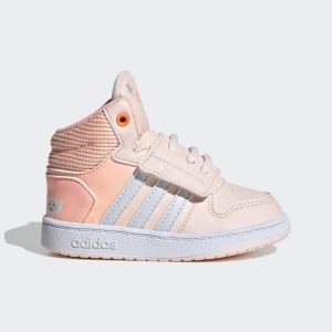 adidas Hoops 2.0 Mid Schuh Pink Tint / Cloud White / Light Flash Orange (FW4924)