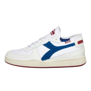 Diadora Mi Basket Row Cut Terry Bianco / Blu Reflex (201.178542-C6850)