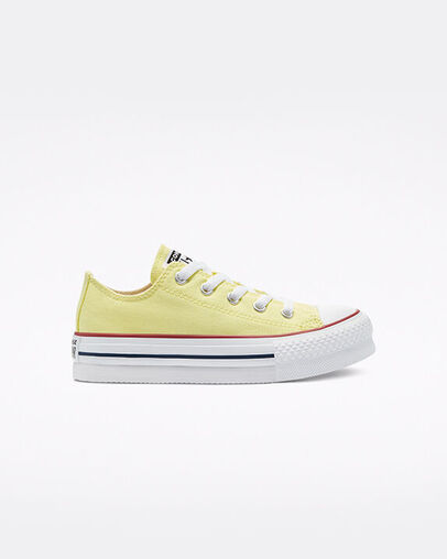 Converse Canvas Color EVA Platform Chuck Taylor All Star Low Top Yellow Yellow (670203C)