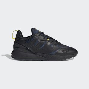 adidas Manchester United ZX 2K Boost 2.0 Schuh Core Black / Glow Blue / Yellow (GY3514)
