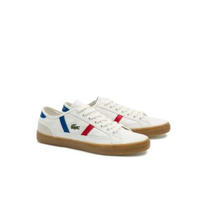 Lacoste Herren-Sneakers SIDELINE TRICOLORE Weiss (37CMA0067-40F)