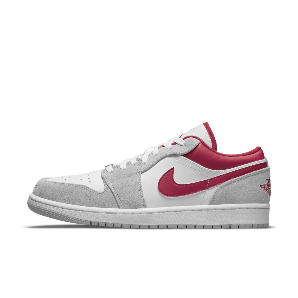 Air Jordan  1 Low SE Light Smoke Grey Gym Red (DC6991-016)