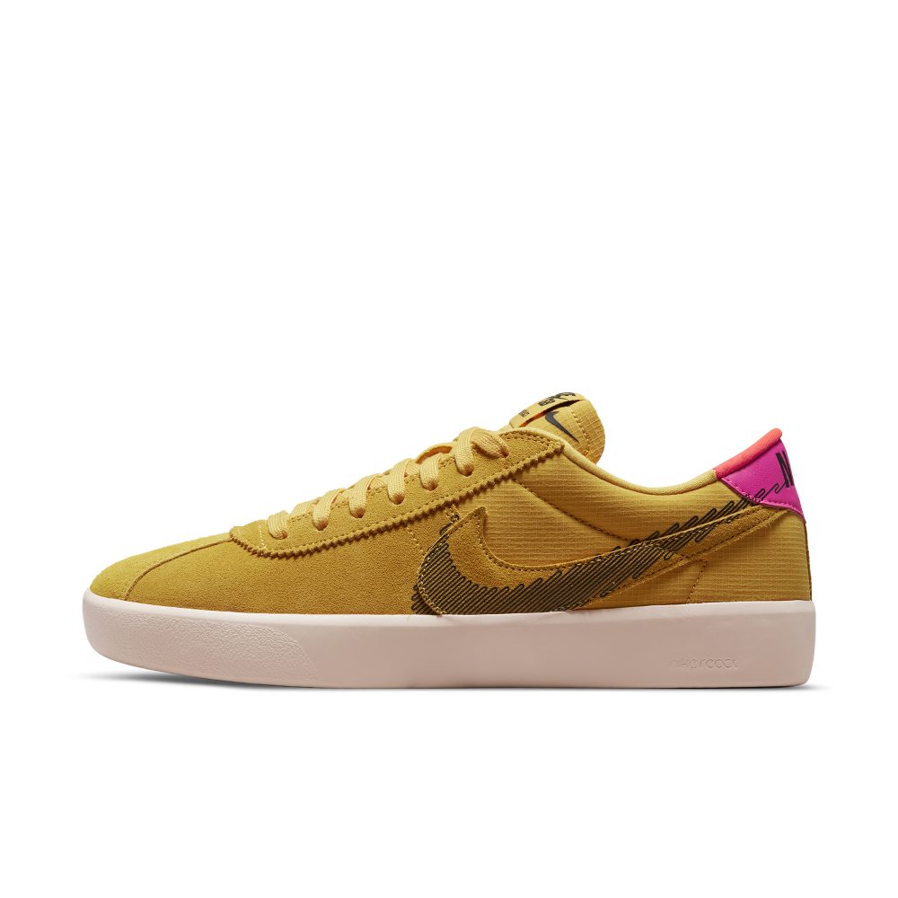 Nike SB Bruin React T Skateboardschuh – Gelb Gelb (CV5980-700)