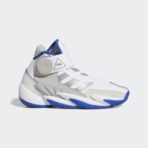 adidas Crazy BYW Pharrell Williams Schuh Cloud White / Collegiate Royal / Silver Metallic (EF7215)