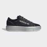 adidas  Sleek Super Schuh Core Black / Silver Metallic / Dash Green (EG7881)