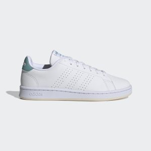 adidas Advantage Schuh Cloud White / Cloud White / Mint Ton (GW4846)
