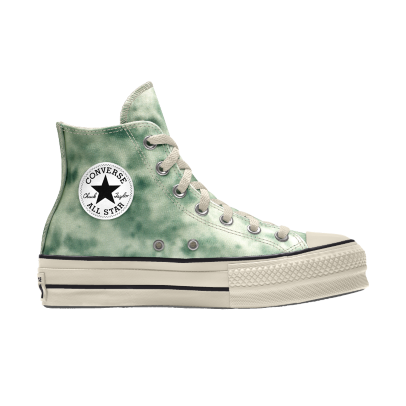 Converse Custom Washed Platform Chuck Taylor All Star High Top Green Green (171974CSU21_moss)