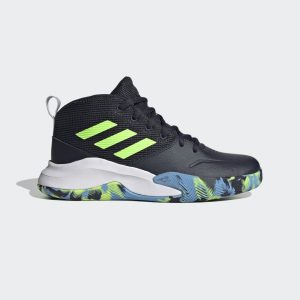 adidas Own the Game Wide Schuh Legend Ink / Signal Green / Signal Cyan (FW4566)