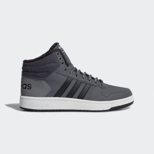 adidas Hoops Mid 2.0 Schuh Grey Five / Core Black / Grey Three (CG6615)