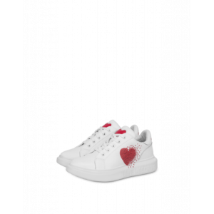 Moschino Sneakers Aus Nappaleder Exploding Heart (POLJA15154G1EIA0100)
