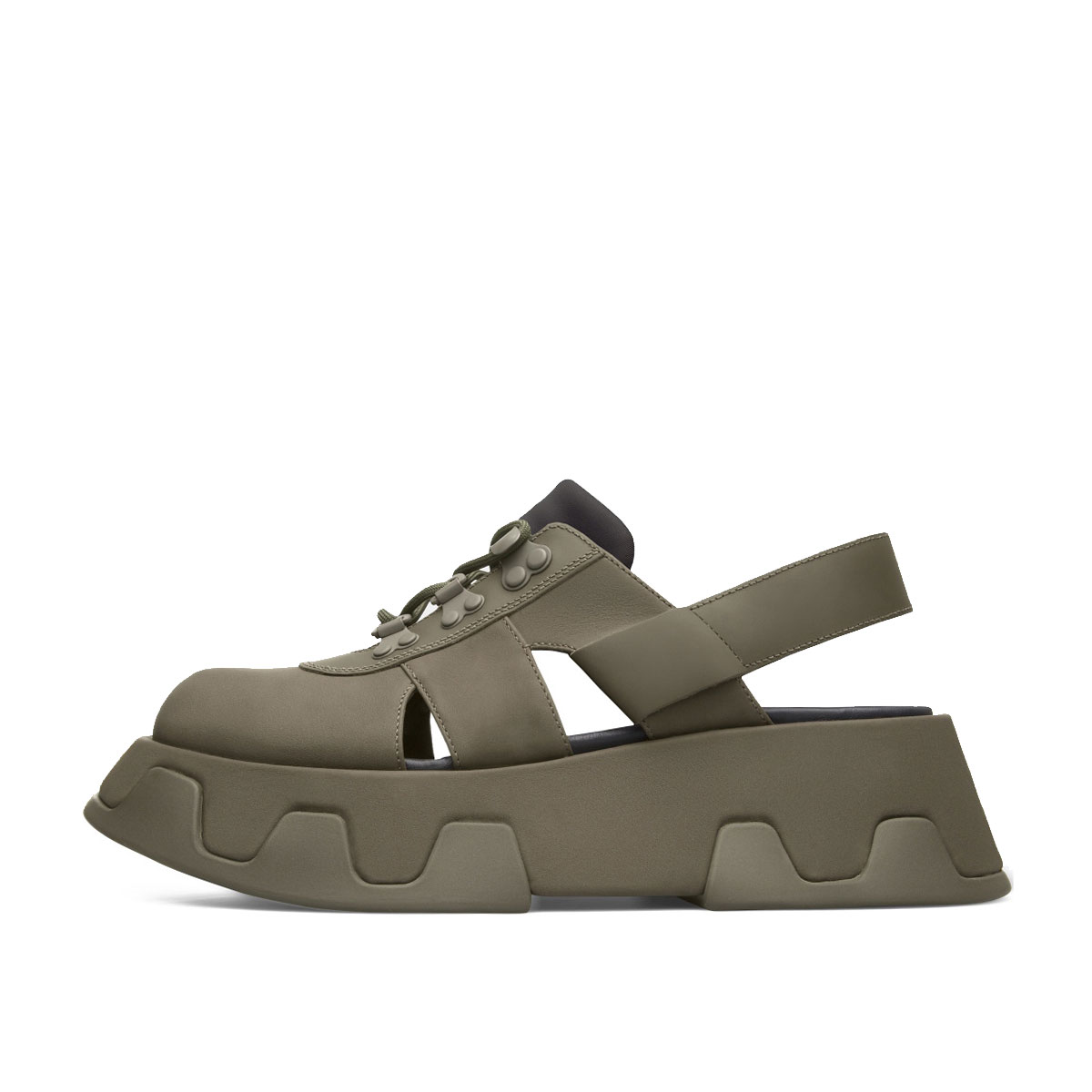Brands-Other  Camper Lab WMNS Wilma Extreme Platform Sandals Trace Olive Black (K200259-004)