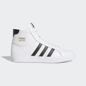 adidas Basket Profi Schuh Cloud White / Core Black / Gold Metallic (FW3108)