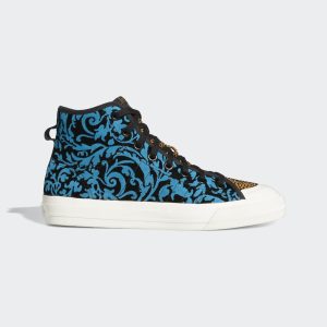 adidas Nizza Hi RF Schuh Core Black / Chalk White / Mesa (FX8498)